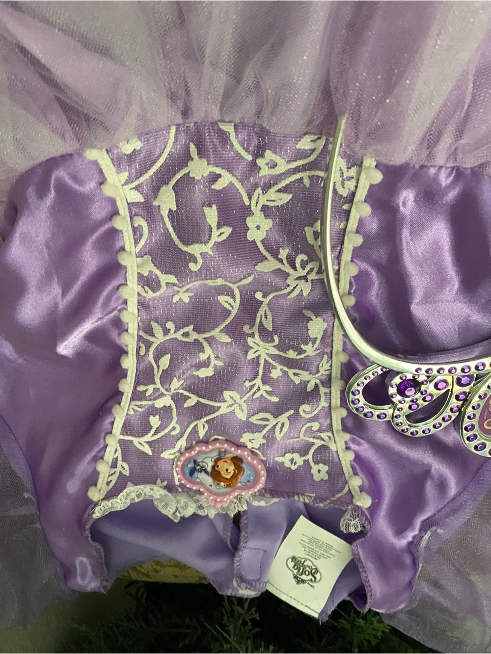 Disney Purple Sofia the First Dress-Up Dress and Headband Size4-6x - Picture 5 of 13